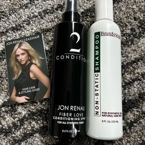 2 sets of new synthetic wig shampoo and conditioning spray